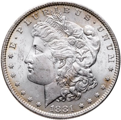 купить США 1 доллар (dollar) 1881 "Доллар Моргана", знак монетного двора: "O" - Новый Орлеан