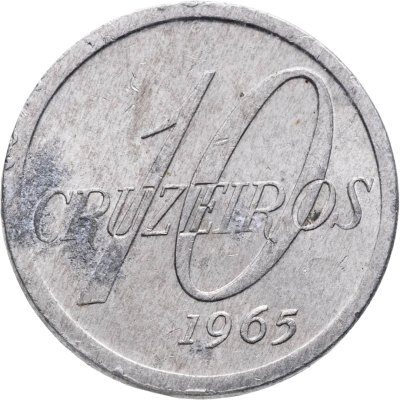купить Бразилия 10 крузейро (cruzeiros) 1965