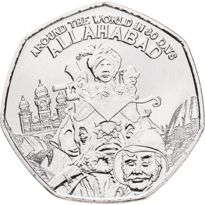 купить Гернси 50 пенсов 2022 "Вокруг света за 80 дней - Аллахабад"