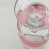Купить Набор высоких фужеров на 5 персон на широкой ножке, украшенных ажурным декором, стекло, гравировка, золочение, Чехословакия, 1970-1980 гг.