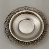 Купить Пара кофейная, украшенная ажурным декором, мельхиор (медь-никель), Мстерская художественная фабрика  «Ювелир», СССР, 1970-1980 гг.