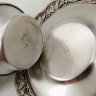 Купить Пара кофейная, украшенная ажурным декором, мельхиор (медь-никель), Мстерская художественная фабрика  «Ювелир», СССР, 1970-1980 гг.