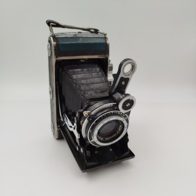 купить Фотоаппарат "Москва-4" с объективом "Индустар-23" в оригинальном кофре, металл, пластик, кожа, стекло, Красногорский механический завод (КМЗ), СССР, 1955-1958 гг.