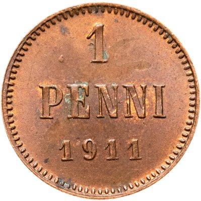 купить 1 пенни (penni) 1911 Российская Финляндия
