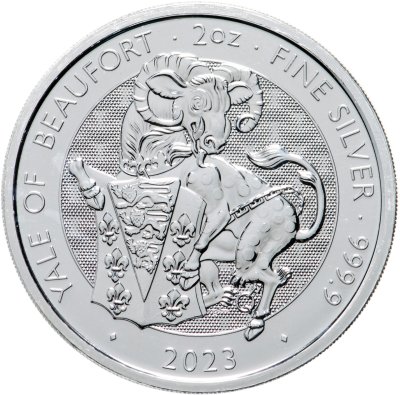 купить Великобритания 5 фунтов 2023 "Звери Королевы - Йель Бофорта"