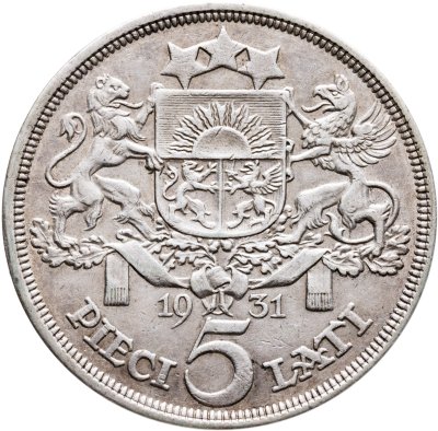 купить Латвия 5 латов 1931