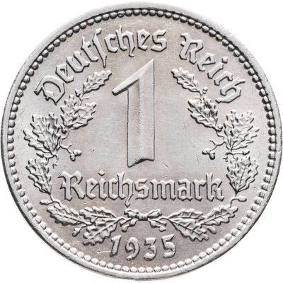 купить Германия, Третий рейх 1 рейхсмарка (reichsmark) 1935 A