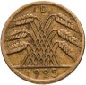Купить Германия 10 рейхспфеннигов (reichspfennig) 1925 знак монетного двора "D" — Мюнхен