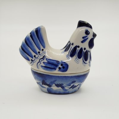 купить Солонка "Курочка", фарфор, роспись, Россия, 1970-1990 гг.