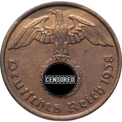 купить Германия (Третий рейх) 2 рейхспфеннига (reichspfennig) 1938 A