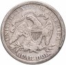 Купить США 25 центов (квотер, 1/4 доллара, quarter dollar) 1876 "Seated Liberty Quarter" Без отметки монетного двора