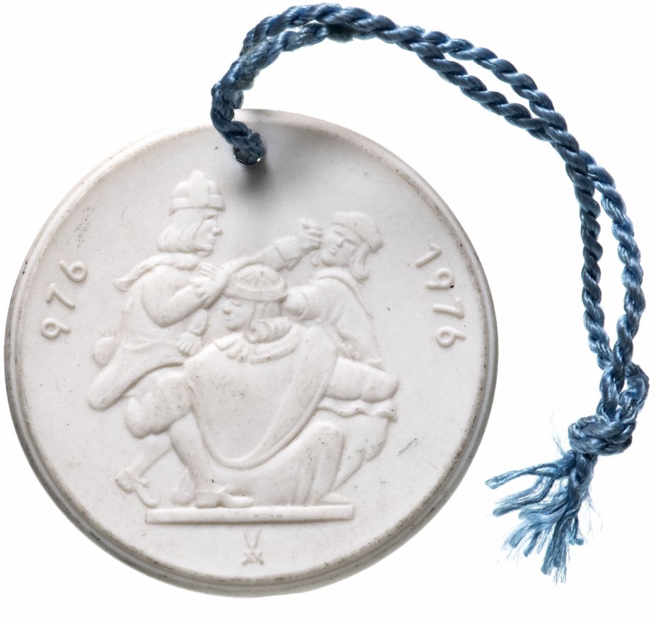 купить Медаль из мейсенского фарфора "1000 лет городу Альтенбург", Германия