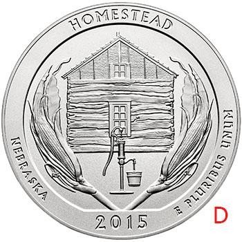 купить США 25 центов (квотер) 2015 D — Национальный монумент Гомстед
