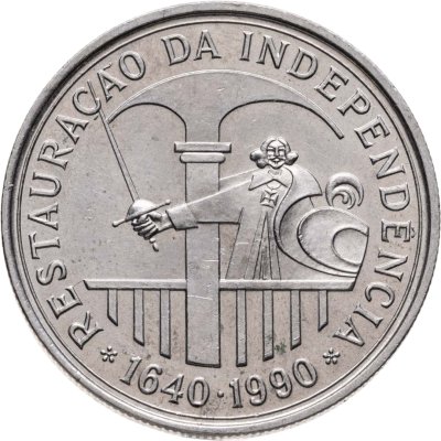 купить Португалия 100 эскудо (escudos) 1990 350 лет со дня восстановления португальской независимости