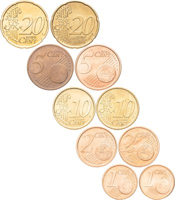 купить Набор из 10 монет 1, 2, 5, 10, 20 центов (евроценты) 2002-2010