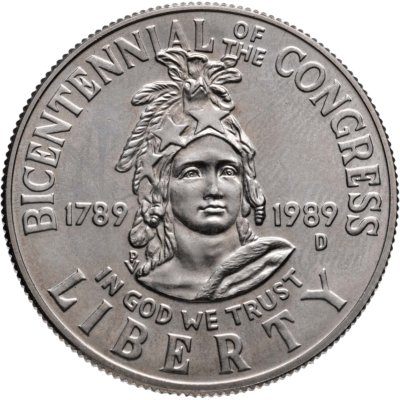 купить США 50 центов 1989 Proof "200 лет Конгрессу"