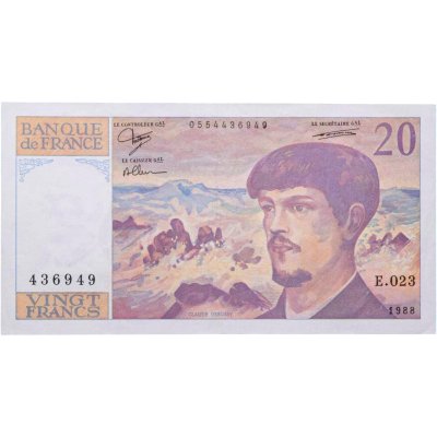 купить Франция 20 франков 1988 года (Pick 151c)