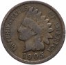 Купить США 1 цент (cent) 1905 Indian Head Cent