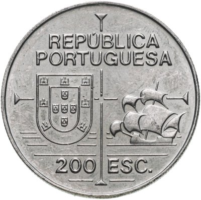 купить Португалия 200 эскудо (escudos) 1992 "450 лет с момента открытия Калифорнии"