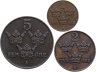 Купить Швеция набор монет 1,2 и 5 эре 1912-1913