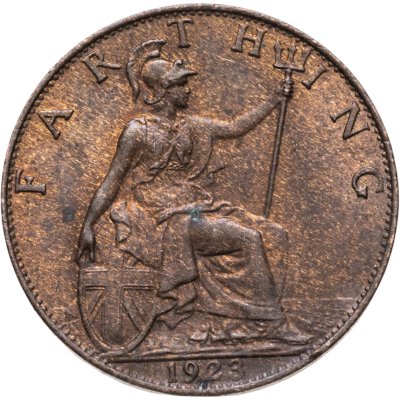 купить Великобритания 1 фартинг (farthing) 1923