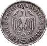 Купить Германия 5 рейхсмарок 1935 Рейхспрезидент Германии Пауль фон Гинденбург