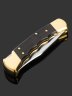 Купить Складной нож BUCK Folding Hunter 110 Finger Grooved 3.75'' (0110BRSFG), сталь 420HC, рукоять дерево, латунь