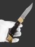 Купить Складной нож BUCK Folding Hunter 110 Finger Grooved 3.75'' (0110BRSFG), сталь 420HC, рукоять дерево, латунь