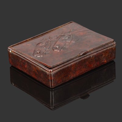 купить Портсигар "Кони", завод №192, бакелит, СССР, 1940-1950 гг.