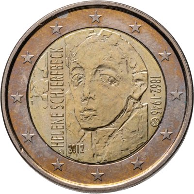 купить Финляндия 2 евро 2012 "150 лет со дня рождения Хелены Шерфбек"