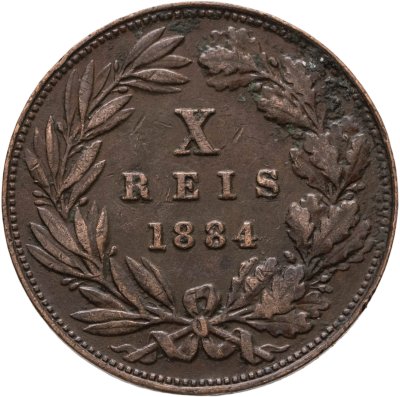 купить Португалия 10 реалов (рейс, reis) 1884