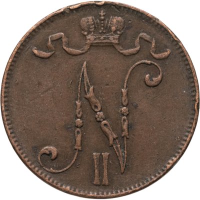 купить 5 пенни (pennia) 1915 Российская Финляндия
