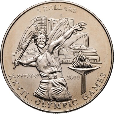 купить Либерия 5 долларов (dollars) 2000 "XXVII летние Олимпийские Игры, Сидней 2000"