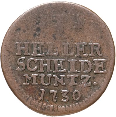 купить Германия, Ландграфство Гессен-Кассель 1 геллер 1730