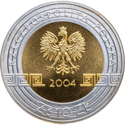 купить Польша 10 злотых (zlotych) 2004 XXVIII летние Олимпийские Игры, Афины 2004 - Дискобол