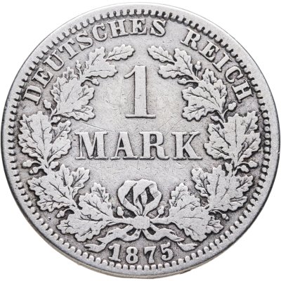 купить Германия 1 марка 1875 A знак монетного двора: "A" - Берлин