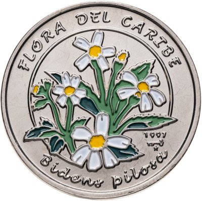 купить Куба 1 песо (peso) 1997 "Карибская флора - Череда волосистая"