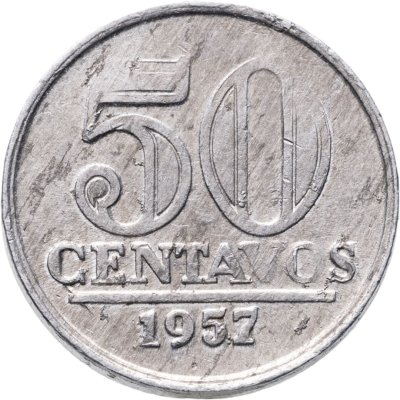 купить Бразилия 50 сентаво 1957