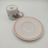 Купить Чайная пара (кружка с блюдцем),  коллекция Bon Appetit, фарфор, vitro, Villeroy & Boch, Германия, 1983-1989 гг.