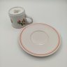 Купить Чайная пара (кружка с блюдцем),  коллекция Bon Appetit, фарфор, vitro, Villeroy & Boch, Германия, 1983-1989 гг.