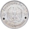 Купить Германия (Третий Рейх) 2 рейхсмарки 1934 "1 год нацистскому режиму, Гарнизонная церковь в Потсдаме"