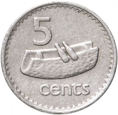 купить Фиджи 5 центов (cents) 1987