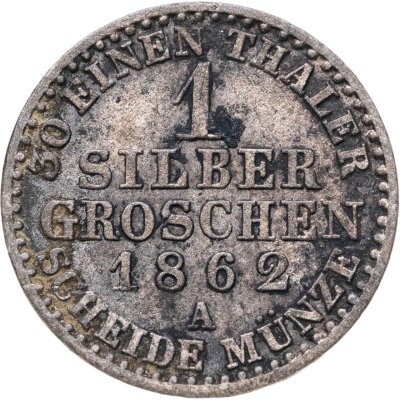 купить Германия, Пруссия 1 грош 1862