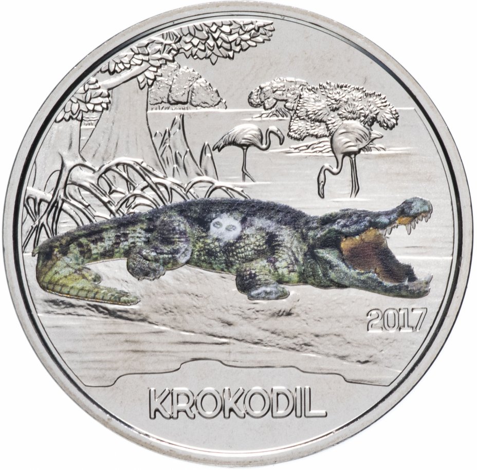 купить Австрия 3 евро 2017 Крокодил