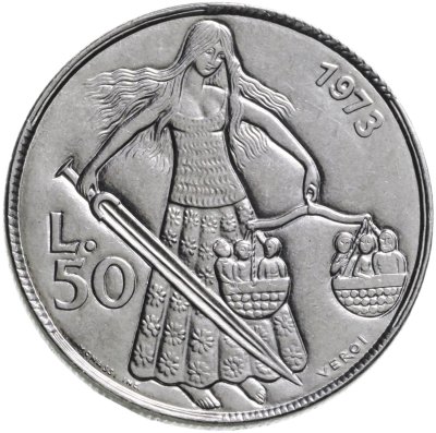 купить Сан-Марино 50 лир 1973