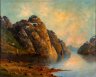 Купить Картина "Пейзаж с горным озером", автор М. Вулрц (M. Wulrz), холст, масло, в современной раме, Австрия, 1880-1900 гг.