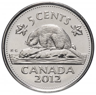 купить Канада 5 центов (cents) 2012