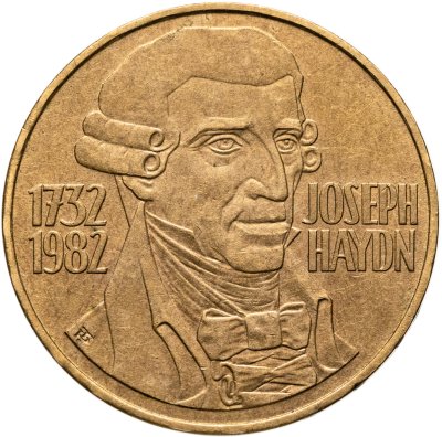 купить Австрия 20 шиллингов 1982 "250 лет со дня рождения Йозефа Гайдна"
