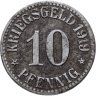 Купить Германия "Кассель" 10 пфеннигов 1919 нотгельд