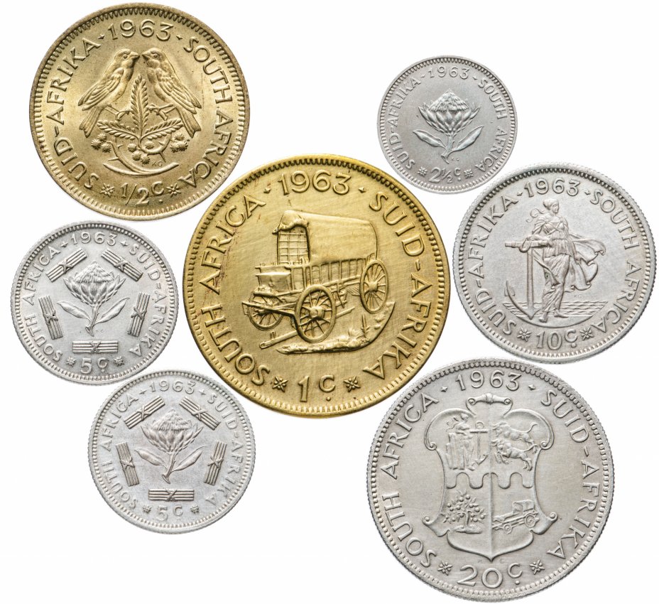 купить ЮАР набор из 7 монет 1963